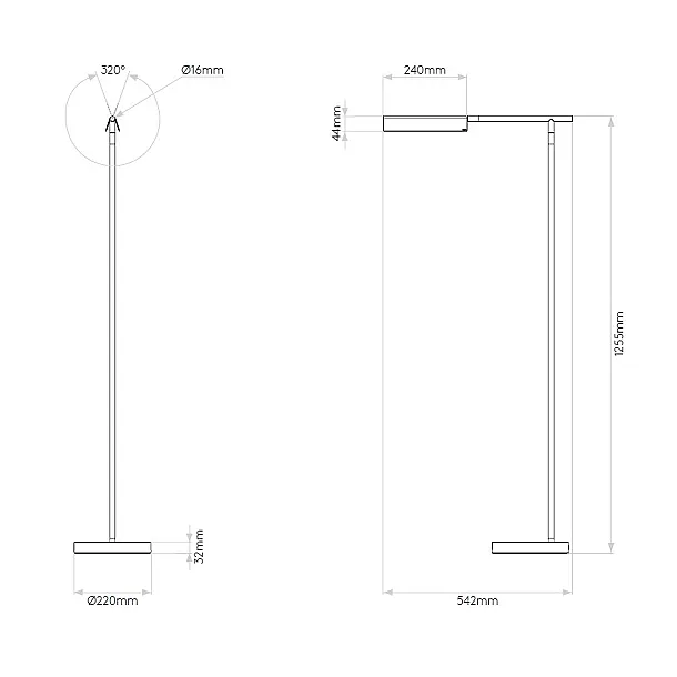 ASTRO FOLD LED 1408008 LAMPA PODŁOGOWA