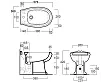 Simas Arcade bidet stojący 57x36cm AR833