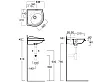 Simas Arcade umywalka podwieszana narożna 34x21cm AR036