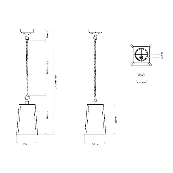 ASTRO CALVI 1306006 LAMPA WISZĄCA