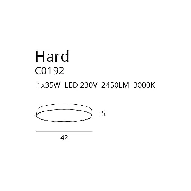 MAXLIGHT C0192 LAMPA SUFITOWA HARD
