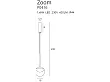 Lampa Wisząca  Zoom Czarna IP44 od Maxlight