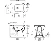 Simas Evolution bidet stojący 54x37cm EVO04