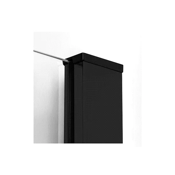 Mobi Walk-In Black Kabina Prysznicowa, Czarny 100x200 cm