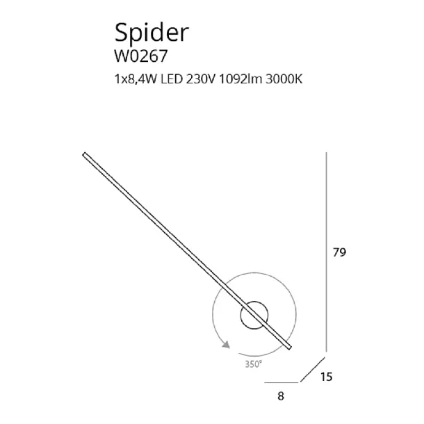 MAXLIGHT SPIDER W0267 KINKIET