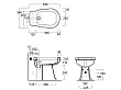 Simas Londra bidet stojący 53x34cm LO923