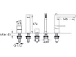 Steinberg 170 bateria wannowa 4-otworowa chrom 1702450