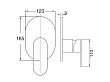 Steinberg 170 bateria wannowo-prysznicowa podtynkowa chrom 1702243