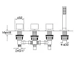 Steinberg 170 bateria wannowa 4-otworowa chrom 1702480