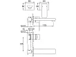 Steinberg 205 bateria umywalkowa podtynkowa chrom 2051800