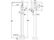 Steinberg 230 bateria wannowa wolnostojąca chrom 2301163