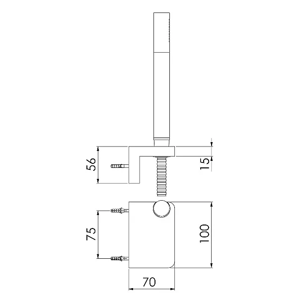 Steinberg 230 zestaw prysznicowy z uchwytem chrom 2301650