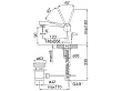 Steinberg 240 bateria umywalkowa z korkiem chrom 2401000