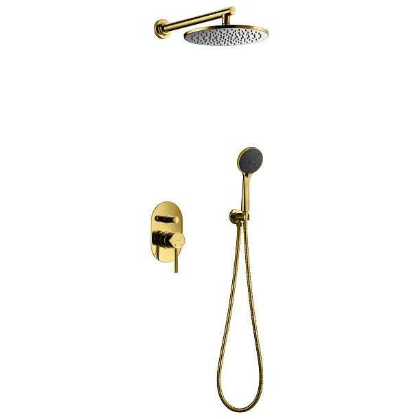 Mobi Liva Gold Zestaw Natryskowy Podtynkowy Złoty 10020200905GO