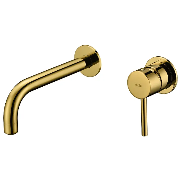 Mobi Liva Gold Bateria Umywalkowa Podtynkowa Złota 371233GO