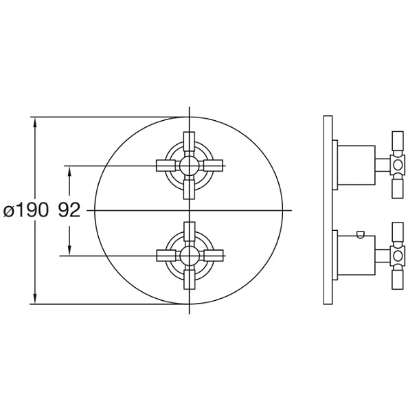 Steinberg 250 bateria prysznicowa termostatyczna podtynkowa chrom 2504123