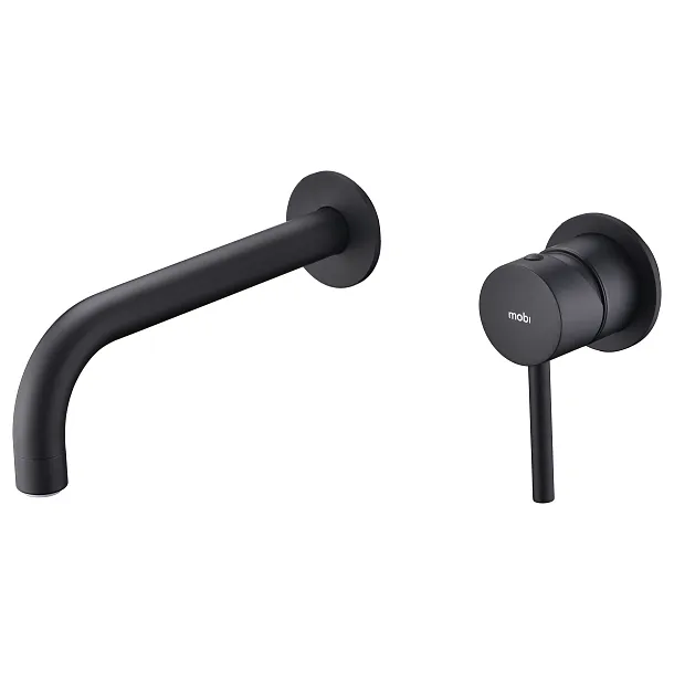 Mobi Liva Black Bateria Umywalkowa Podtynkowa Czarna 371233BL