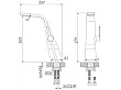 Steinberg 260 bateria umywalkowa wysoka czarna 26017001S