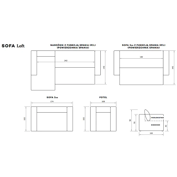 Maxliving Sofa Loft