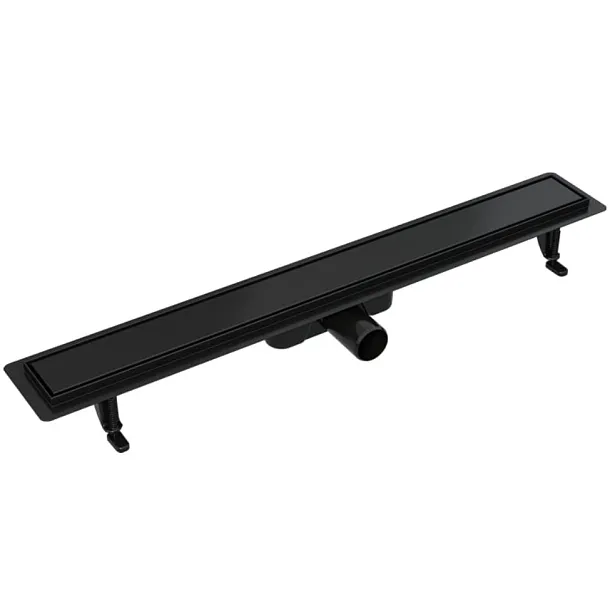 Mobi-Duo Odpływ Podłogowy Dwustronny 600 mm, Czarny – Zestaw