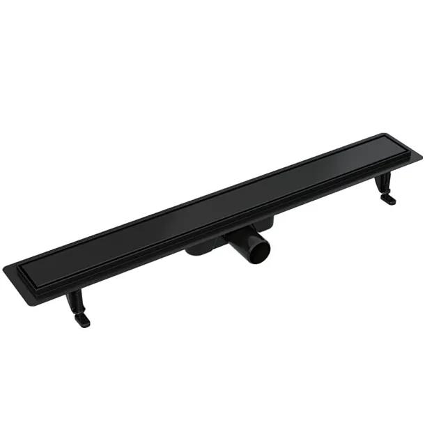 Mobi-Duo Odpływ Podłogowy Dwustronny 700 mm, Czarny – Zestaw
