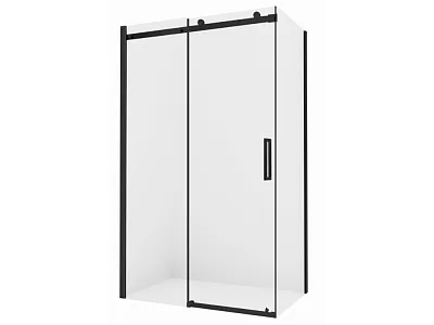 Elegancka Kabina Prysznicowa Przesuwna My Space 120x80x200 Czarna