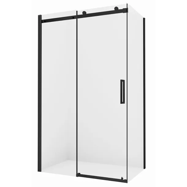 Elegancka Kabina Prysznicowa Przesuwna My Space 120x80x200 Czarna