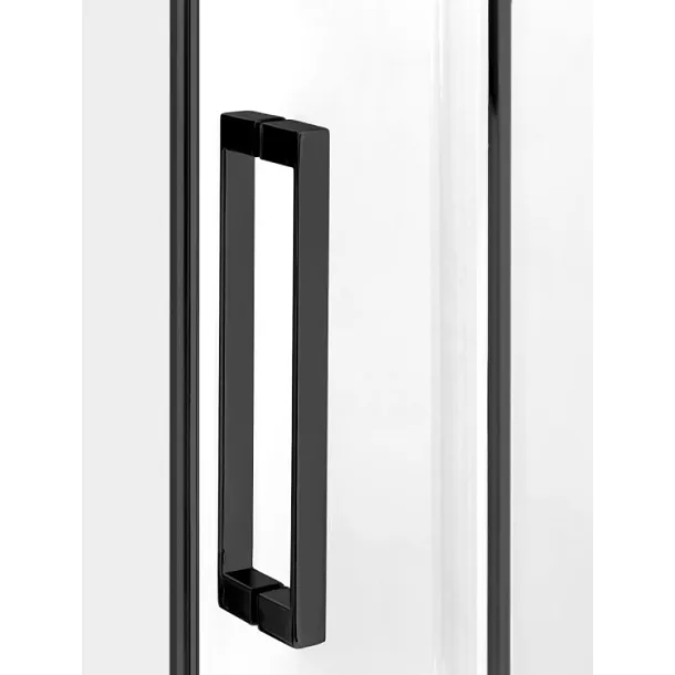 Elegancka Kabina Prysznicowa Przesuwna My Space 120x80x200 Czarna