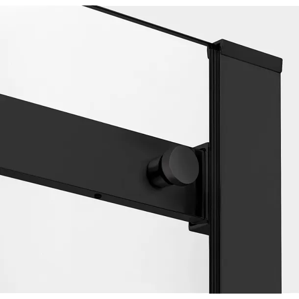 Elegancka Kabina Prysznicowa Przesuwna My Space 120x80x200 Czarna