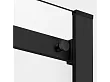 Elegancka Kabina Prysznicowa Przesuwna My Space 120x80x200 Czarna