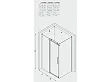 Elegancka Kabina Prysznicowa Przesuwna My Space 120x80x200 Czarna