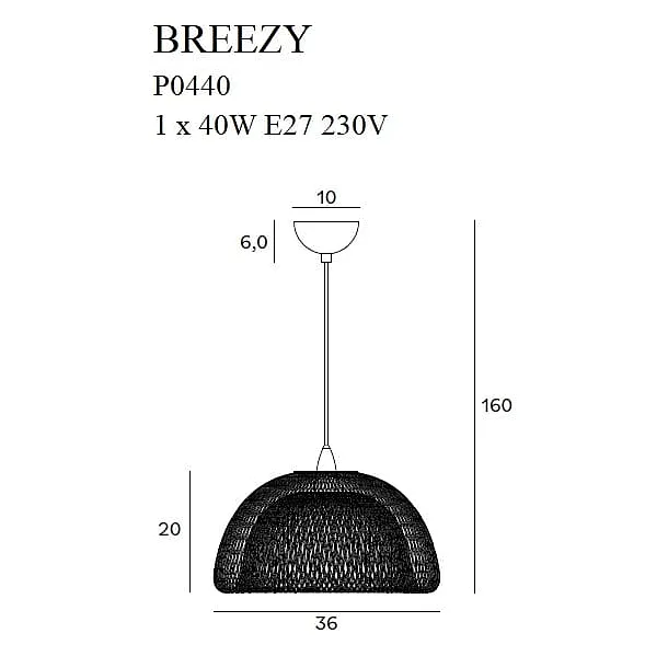 MAXLIGHT BREEZY P0440 LAMPA WISZĄCA