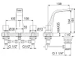 Steinberg 260 bateria umywalkowa 3-otworowa z korkiem chrom 2602000