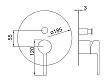 Steinberg 260 bateria wannowo-prysznicowa podtynkowa czarna 2602103S