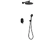 Mobi Liva Black Podtynkowy Zestaw Natryskowy z Słuchawką i Deszczownicą Black Edition 10020200949BL