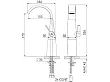 Steinberg 280 bateria umywalkowa wysoka czarna 2801700S