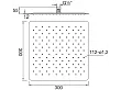 Steinberg 390 deszczownica kwadratowa 30x30cm chrom 3901682