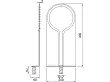 Steinberg 390 deszczownica ścienna 20x43cm stal szlachetna polerowana 3901625