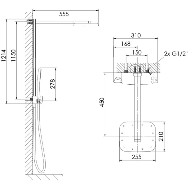 Steinberg 390 zestaw natryskowy z baterią termostatyczną pushtronic chrom 3902743