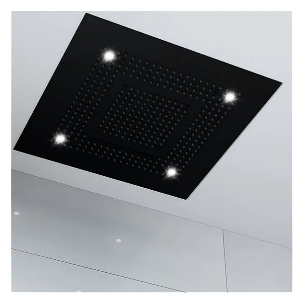 Steinberg 390 deszczownica sufitowa kwadratowa z LED 60x60cm czarny mat 3906620S