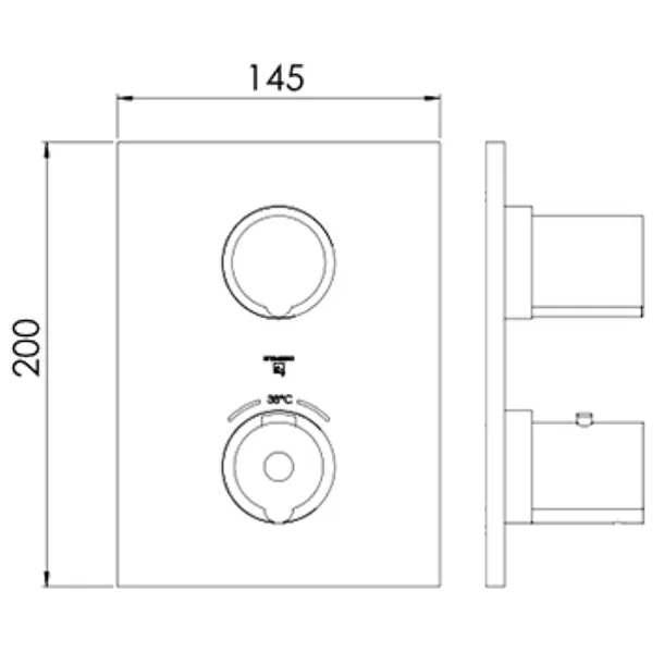 Steinberg 120 bateria prysznicowa termostatyczna podtynkowa chrom 12041331