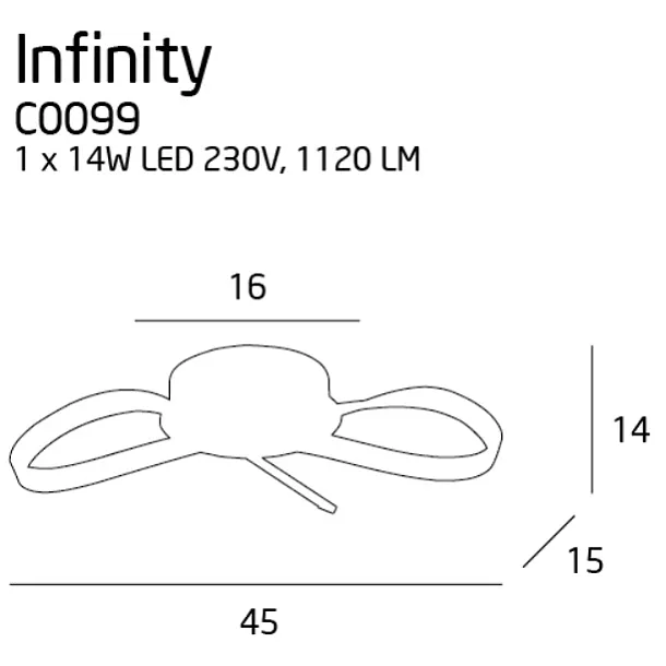 MAXLIGHT Infinity plafon C0099