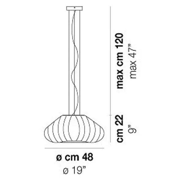 VISTOSI DIAMANTE SP 50 CR LAMPA WISZĄCA