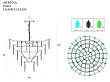 Lampa Wisząca Arwena Złota 80cm od Maxlight