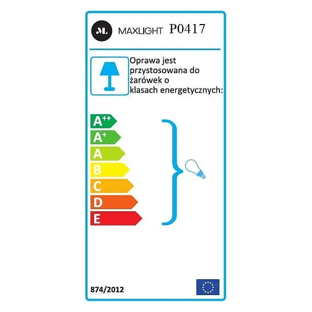 Lampa Wisząca Arwena Złota 50cm od Maxlight