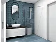 Mobi Walk-In Black Kabina Prysznicowa, Czarny 100x200 cm