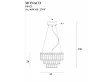 Lampa Wisząca Monaco Złota Ø42 cm od Maxlight