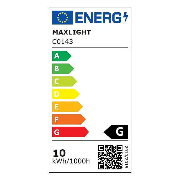 MAXLIGHT Etna lampa sufitowa/plafon biały IP44 C0143