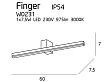 MAXLIGHT FINGER M KINKIET IP54 W0231