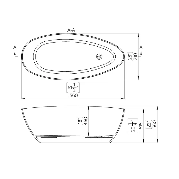 MOBI SPRING WANNA WOLNOSTOJĄCA 156X71X56 DSP015